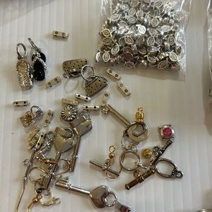 Lot of jewelry making craft findings